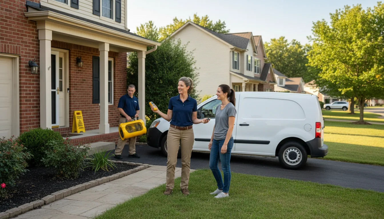 Residential water damage restoration in Plainfield, IA